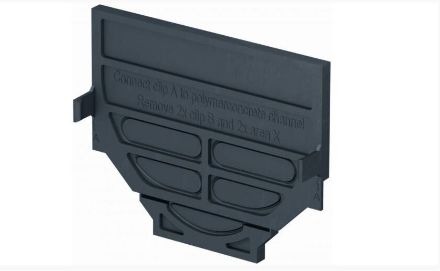 Mutassa a/az ACO Hexaline 2  homloklap DN100 PP fekete részleteit Kép ACO Hexaline 2  homloklap DN100 PP fekete