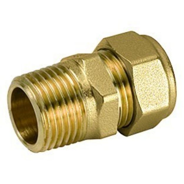 Kép Giacomini szolár külső menetes csatlakozó idom 1/2"*18mm km