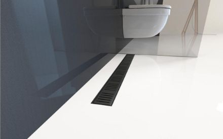 Mutassa a/az AlcaPlast APZ10BLACK 750mm FEKETE zuhanyfolyóka szett (vonalas design) részleteit Kép AlcaPlast APZ10BLACK 750mm FEKETE zuhanyfolyóka szett (vonalas design)