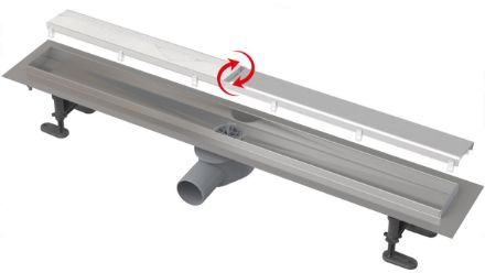 Mutassa a/az AlcaPlast APZ13-DOUBLE9-850 zuhanyfolyóka Fit and Go részleteit Kép AlcaPlast APZ13-DOUBLE9-850 zuhanyfolyóka Fit and Go