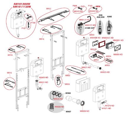 Mutassa a/az Alca Plast AM 101/1300H falsík alatti WC rendszer mozgássérülteknek részleteit Kép Alca Plast AM 101/1300H falsík alatti WC rendszer mozgássérülteknek