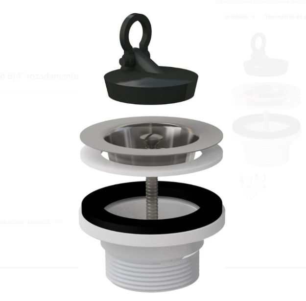 Kép Alca Plast A 33 6/4˝ D70  leeresztőszelep