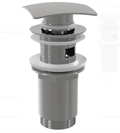 Mutassa a/az A 393 mosdó leeresztő click-clack szögletes dugóval részleteit Kép A 393 mosdó leeresztő click-clack szögletes dugóval