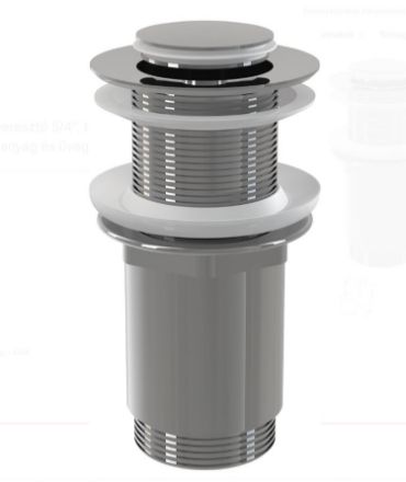 Mutassa a/az A 394 mosdó leeresztő click-clack kis dugóval túlfolyó nélküli mosdókhoz részleteit Kép A 394 mosdó leeresztő click-clack kis dugóval túlfolyó nélküli mosdókhoz