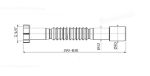 Kép Alcaplast A 750 flexibilis bekötőcső 5/4" x 32/40 mm (Jollyflex) 