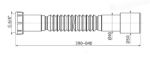 Kép Alcaplast A 770 flexibilis bekötőcső 6/4" x 40/50 mm (Jollyflex)