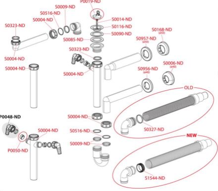 Mutassa a/az Alca Plast A 81 DN 40  6/4˝ műa. csőszifon, mosógép csatl. részleteit Kép Alca Plast A 81 DN 40  6/4˝ műa. csőszifon, mosógép csatl.