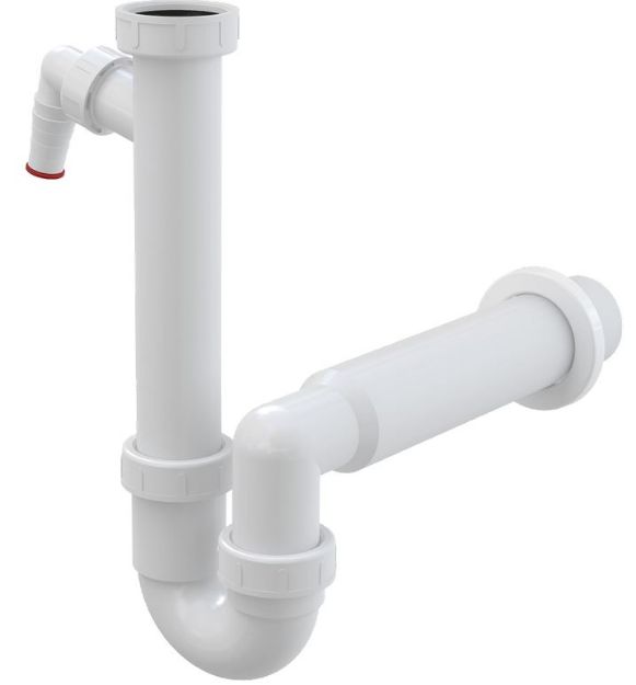 Kép Alca Plast A 81 DN 50  6/4˝ műa. csőszifon, mosógép csatl.