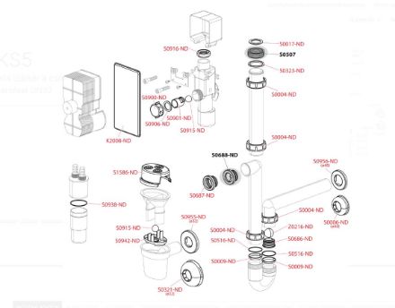 Mutassa a/az Alcaplast AKS5 Kondenzvíz szifon, száraz bűzzárral részleteit Kép Alcaplast AKS5 Kondenzvíz szifon, száraz bűzzárral