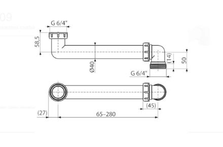 Mutassa a/az P 109 6/4˝ helytakarékos csatlakozó részleteit Kép P 109 6/4˝ helytakarékos csatlakozó