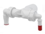Kép Alca Plast P156Z Dupla tömlő csonk DN40/32 visszacsapó szelepekkel