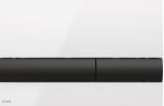Kép Alcaplast M 1710-8 Nyomólap, fehér-fényes/fekete-fényes