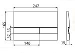 Kép AlcaPlast M 1725 Nyomólap, arany-fényes