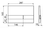 Kép Alcaplast M 1732 Nyomólap, matt króm