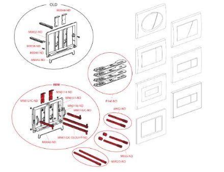 Mutassa a/az AlcaPlast M 371 Nyomólap, króm-fényes részleteit Kép AlcaPlast M 371 Nyomólap, króm-fényes