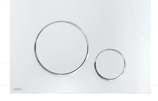 Kép AlcaPlast M 671 THIN nyomólap, fényes króm