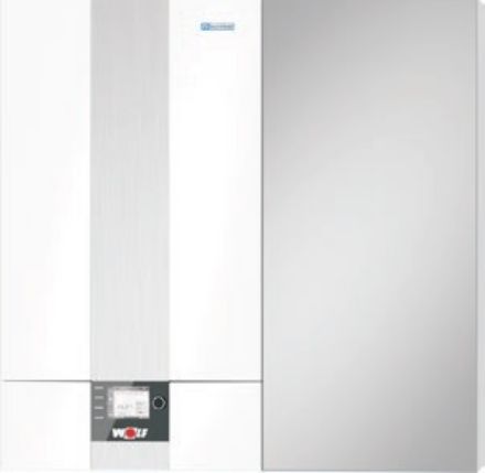 Mutassa a/az Wolf CGW-2-24/140 fali kondenzációs hőközpont, rétegtárolóval, energiatakarékos szivattyúval részleteit Kép Wolf CGW-2-24/140 fali kondenzációs hőközpont, rétegtárolóval, energiatakarékos szivattyúval