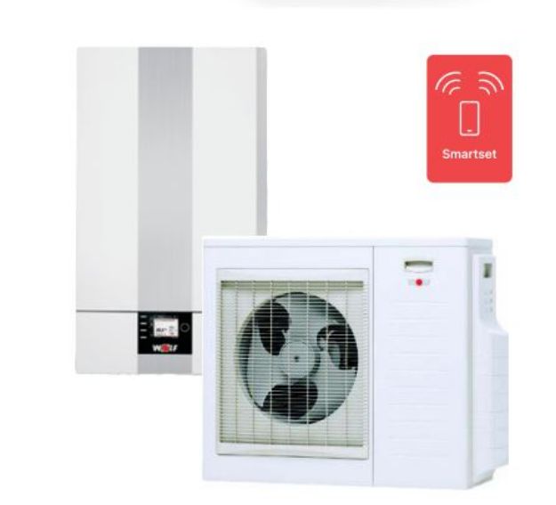 Kép Wolf BWL-1S-10/400V levegő / víz hőszivattyú csomag kiegészítő elektromos fűtéssel + BM2+Link Home
