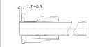 Kép Giacomini D12mm R171F réz injektorcső (új tip. R357BX062, R358BX062 szelepekhez)