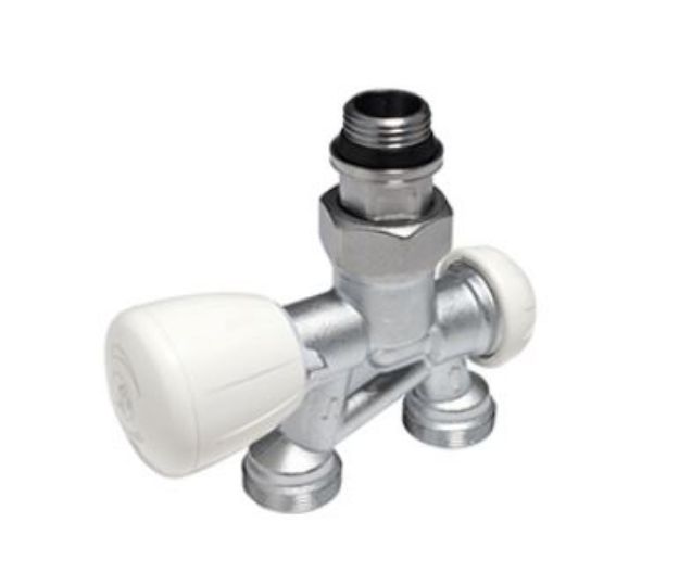 Kép R356BX062  Giacomini 1/2˝*18  R356B/1 padló f. egypontcsatlakozású, (injektorcsöves) radiátorszelep, kétcsöves