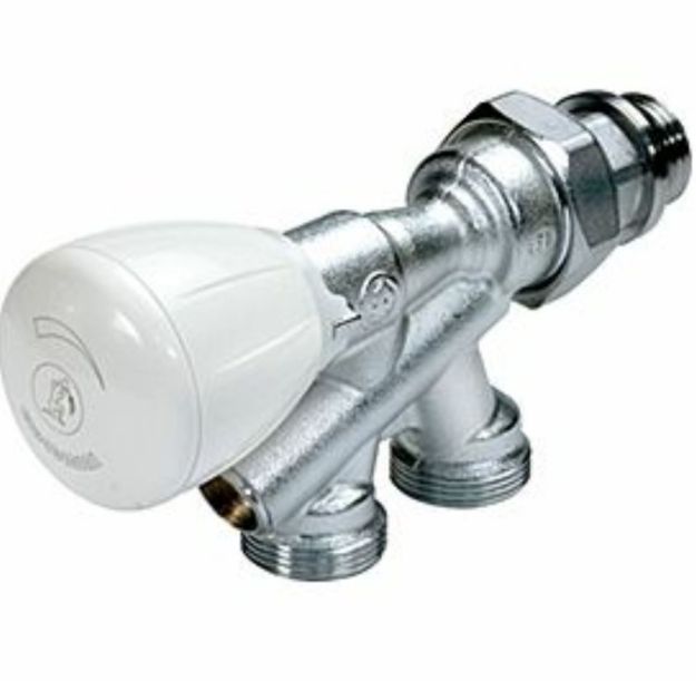 Kép Giacomini 1/2˝*18  R437 (R437 X 032) Egypont csatl. rad. szelep egycsöves fűtéshez padló f.
