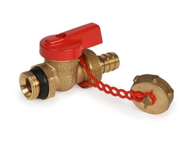 Kép Giacomini Kazántöltő golyóscsap 1/2", sárgaréz (R608DY053)