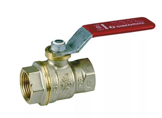Kép Giacomini 5/4˝  R910G Gömbcsap BB, (Sárga)