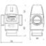 Kép Esbe VTA322/DN20 20-43°C termikus keverőszelep, 1˝ KM (kvs=1,6) (31100900)