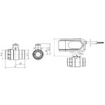 Kép Esbe MBA122 2-jár. golyóscsap motorral  1˝ KB (Kvs.:45) 10Nm 230V