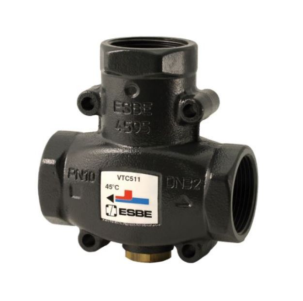 Kép Esbe VTC511/DN25 50°C termikus keverőszelep, 1˝ BM (kvs=9)