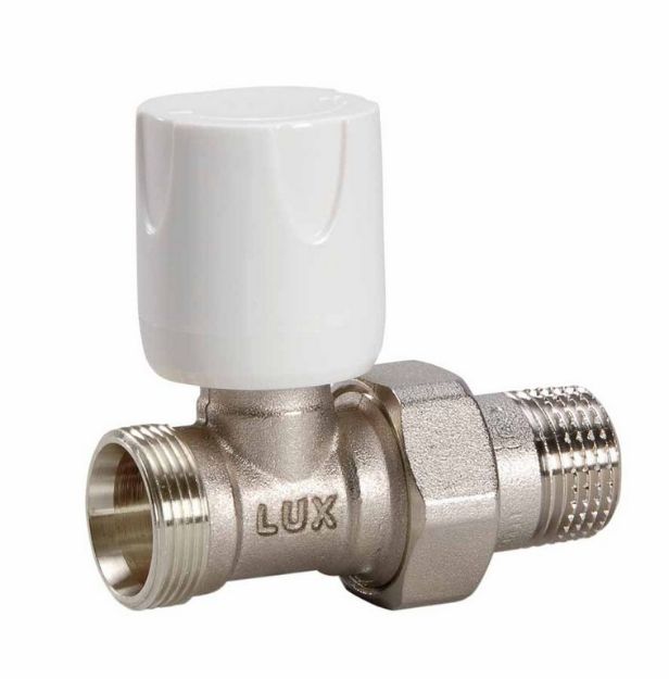 Kép Luxor 1/2˝ RD111 kéziállítású rad.szelep, egyenes, műa./rézcsőhöz (24x19)