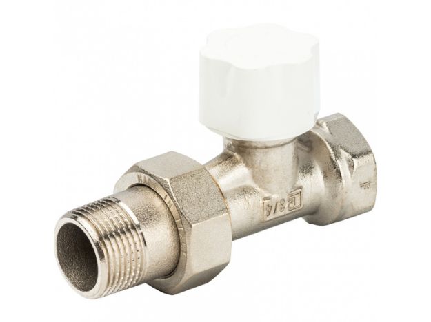 Kép Luxor 1/2˝*(24x19) RD2511 termosztatikus rad.szelep, egyenes, termosztát opcióval, műa./rézcsőhöz (24x19)