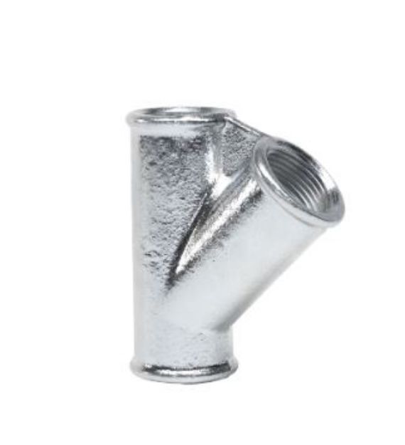 Kép (165-6V) Gebo Platinum T-idom, 45°, egál, BBB 1"