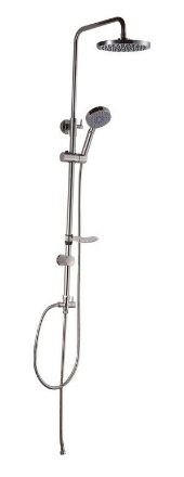 Mutassa a/az Delta fali zuhanyszett, fejzuhannyal és kézi zuhannyal részleteit Kép Delta fali zuhanyszett, fejzuhannyal és kézi zuhannyal