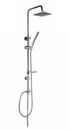 Mutassa a/az Sanimix Delta fali zuhanyszett szögletes részleteit Kép Sanimix Delta fali zuhanyszett szögletes