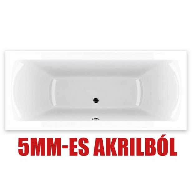 Kép Cube PLUS akril fürdőkád 150x70cm lábbal, 5mm-es akril!