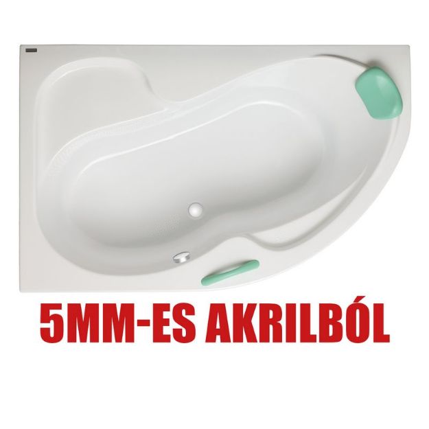 Kép Fortuna PLUS 170x100cm balos akryl fürdőkád lábbal (5mm-es akryl)
