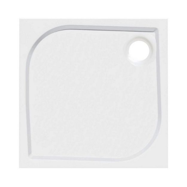 Kép Anima 90x90cm-es szögletes akryl zuhanytálca lapos kivitel