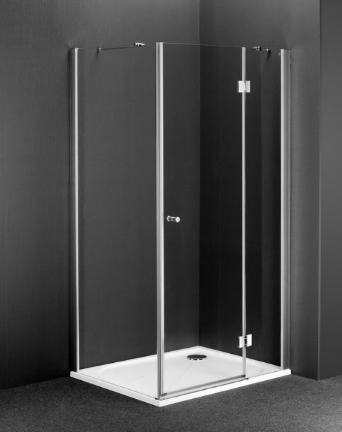 Kép Anima Top Comfort zuhanyajtó, króm kerettel, transparent üveggel 80cm