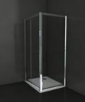 Kép Anima Top Pro zuhanyajtó (tolóajtó), króm kerettel, transparent üveggel 100cm 