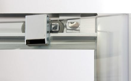Mutassa a/az Anima Top Pro zuhanyajtó (tolóajtó), fehér kerettel, transparent üveggel 120cm  részleteit Kép Anima Top Pro zuhanyajtó (tolóajtó), fehér kerettel, transparent üveggel 120cm