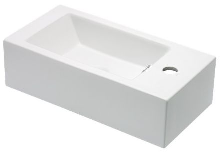 Mutassa a/az BIGIO jobbos mosdó 50x25cm, jobbos kézmosó részleteit Kép BIGIO jobbos mosdó 50x25cm, jobbos kézmosó