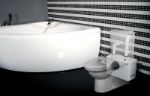 Kép Sanipump Basic WC+2 szennyvízátemelő, WC + 1db felső csonk és 1db oldalsó csonk, darálós WC