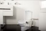 Kép Sanipump Optimum WC+3 szennyvízátemelő, 1db felső csonk és 2db oldalsó csonk, darálós WC