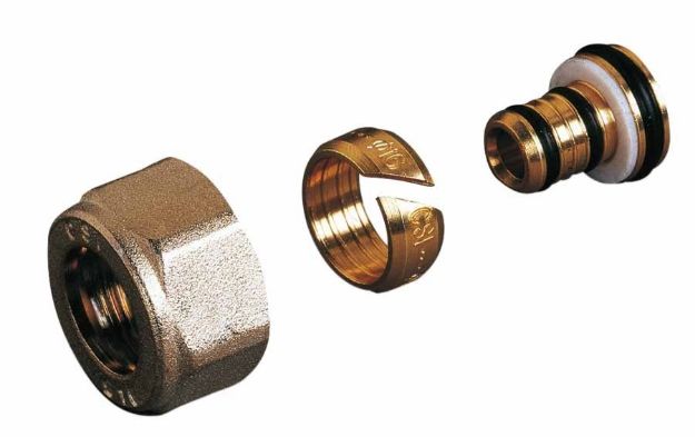 Kép Luxor ötrétegű cső csatlakozó D18x2mm-es ötrétegű csövekhez TP97