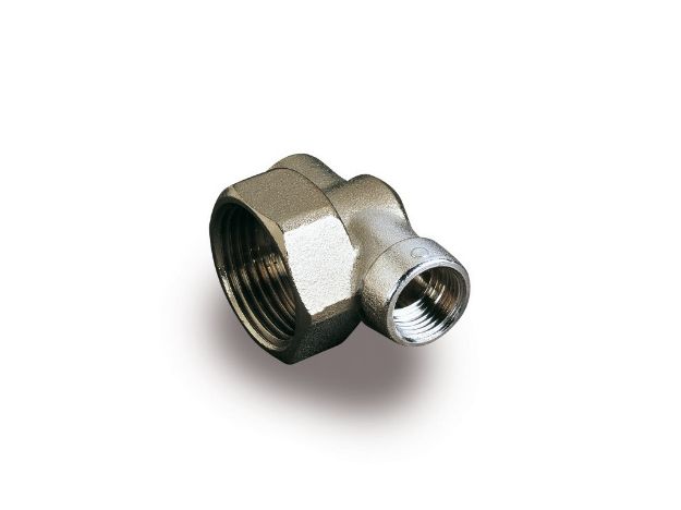 Kép Luxor osztóvég 1" bm (belső menettel), 1/2" és 3/8" belső menetes csatlakozással TC440
