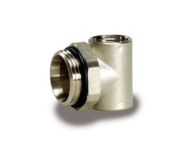 Kép Luxor osztóvég 1" km (külső menettel), 1/2" és 3/8" belső menetes csatlakozással TC488