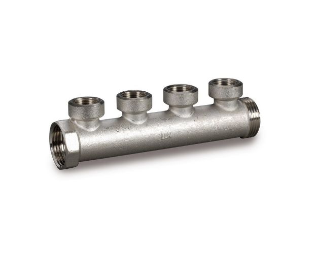 Kép Luxor 3/4" osztó test 4körös, 1/2" belső menetes CP444
