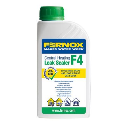 Mutassa a/az Fernox Leak Sealer F4 folyadék (szivárgás tömítő) 500ml(57764) részleteit Kép Fernox Leak Sealer F4 folyadék (szivárgás tömítő) 500ml(57764)