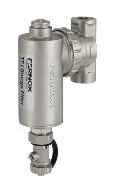 Kép Fernox TF1 Omega filter mágneses iszapleválasztó ¾" csatlakozással 